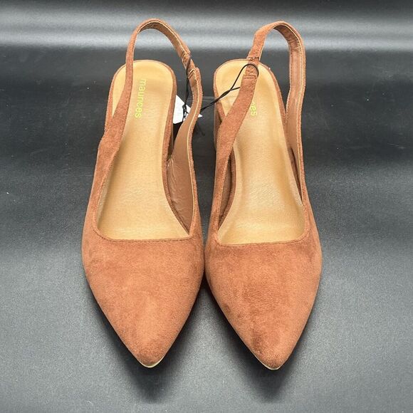 Maurices Lily sling back block heel womens 10 NEW 154335 formal office workwear - Picture 4 of 9